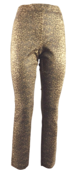 Stehmann Loli16-742 schmale Pull - On Hose in Wildlederoptik im Leoprint